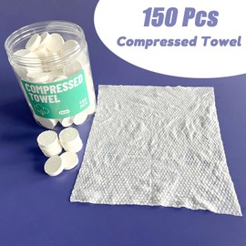 Disposable Face Towel, Compressed Towels, Coin Towel for Travel Camping Hiking, Magic Towel Portable Soft Tissue Wipes Hand Face Home Beauty (300 piece, 8×8inch)