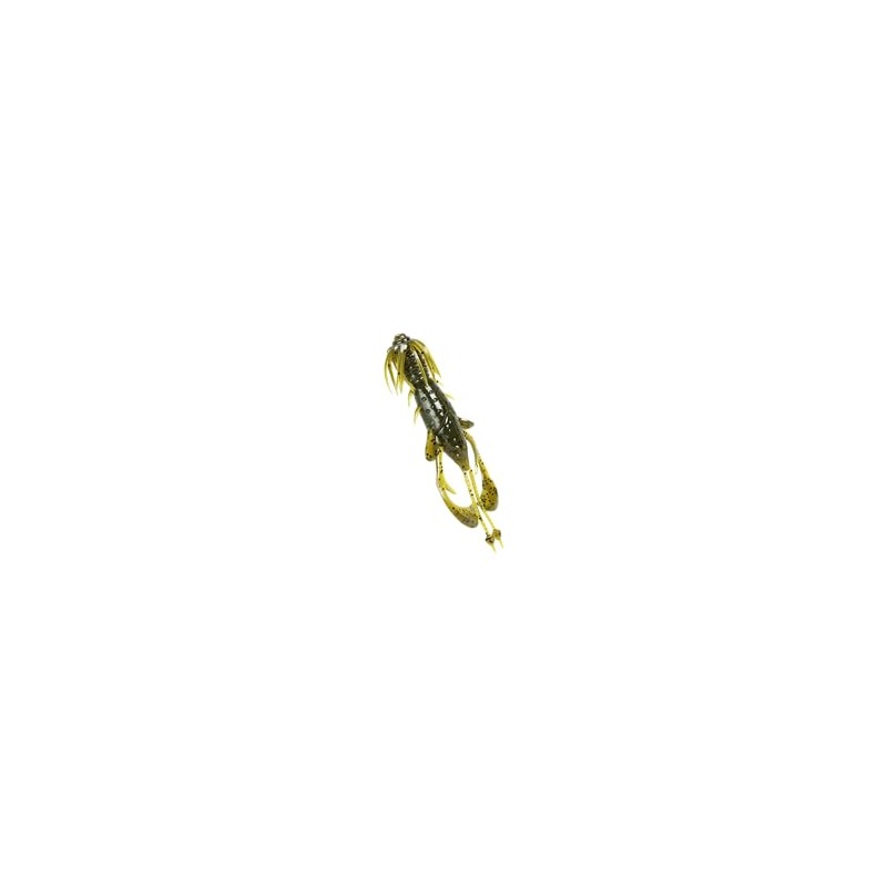 FishLab Nature Series Creature Bait Kickin Craw 3 1/2", Green