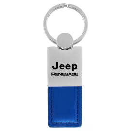 Jeep Renegade Leather Key Ring (Blue)