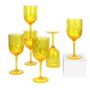 Yalin Set of 6 Unbreakable 15 oz Acrylic Plastic Wine