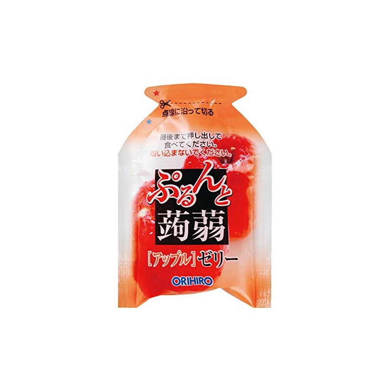 Orihiro Plandu Purunto Konnyaku Jelly Pouch, Apple + Grape, 0.7