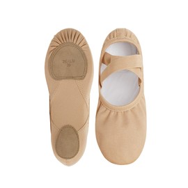 Dayrose Women Ballet Shoes, Women Ballet Slippers for Dance Light Brown