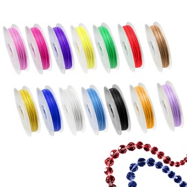 14 Pieces Of Elastic For Bracelet Making Bead String Style Knot Rope Bracelet Making String Elastic Band Elastic Line Elastic Rope Woven Rope Elastic Bracelet Thread Bracelet String
