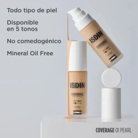 Base De Maquillaje Coverage 1.0 Pearl 30ml Isdin