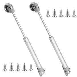 Gas Struts Gas Springs 100N Stay Support Kitchen Cabinet Door Hinge,Soft Close Lid Hinge,Gas Shocks,Toy Box Hinges,[2 Pack]