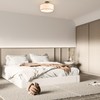 VONLUCE Semi Flush Mount Ceiling Light, 18" Ceiling Light Fixture