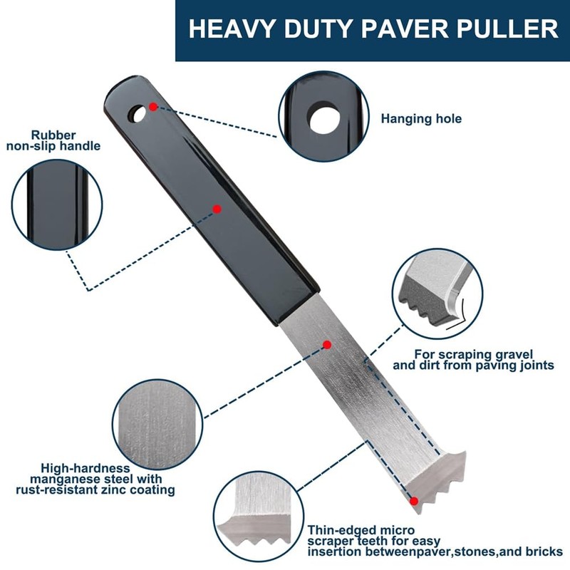Giyofom 2 Pack Heavy Duty Paving Puller and Extractor Tool