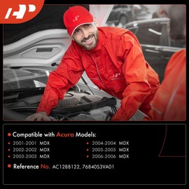 A-Premium Windshield Washer Reservoir Tank Assembly Compatible with Acura MDX 2001-2006 - with Cap & Washer Pump & Fluid Level Sensor