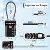 SURE LOCK TSA Approved 3-Digit Combination Luggage Locks – Open