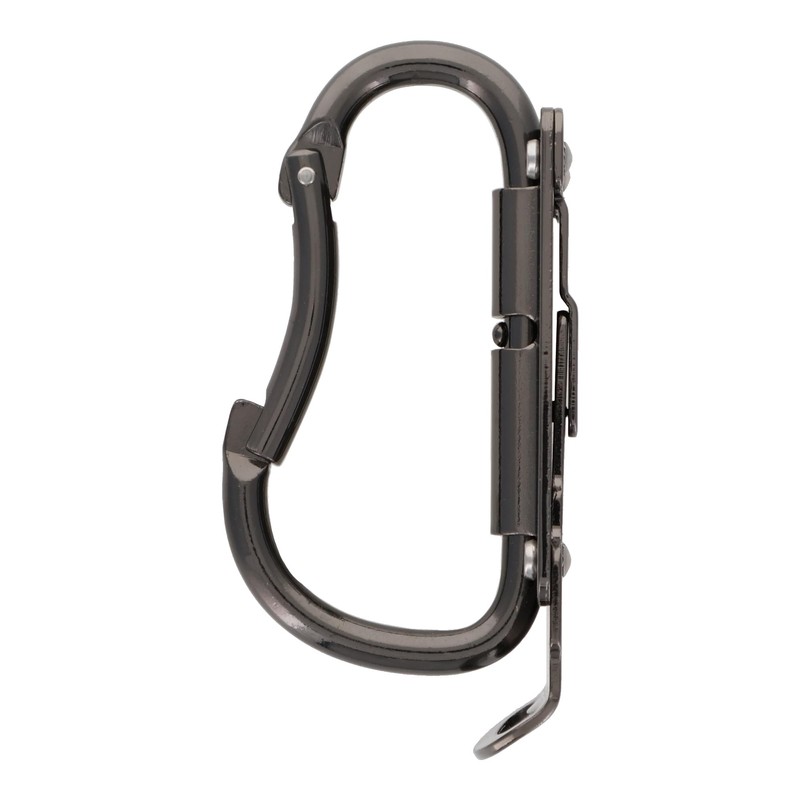 Sankyo Corporation DBLTACT Adjustable Carabiner Tool Holder Steel Gunmetal DT-THM-811G