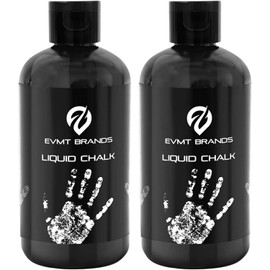 EVMT Brands Liquid Chalk, Mess-Free Gym Chalk for Weightlifting, Gymnastics, Rock Climbing, Dancing. Sweat-Resistant and Long Lasting for Stronger Grip. Package May Vary.