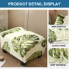 Eco-Ancheng Chair Cover Ottoman Cover Stretch Rectangle Footrest Stool Covers