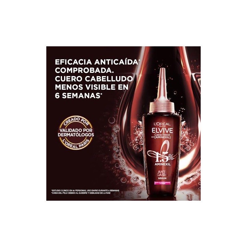 L'Oréal Paris Elvive Caída Resist Sérum Capilar Anticaída, 102 ml