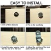 Hecfu 2 Pack Tool Box Lock with Keys, 5/8" Tubular
