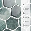 WalDecoo 10-Sheet Hexagon Peel and Stick Backsplash for Kitchen, New