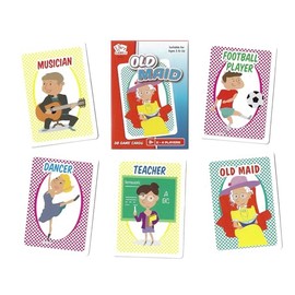 A-Z Old Maid Card Game | Travel Games for Kids, Kids Card Games - 38 Game Cards for 2-4 Players