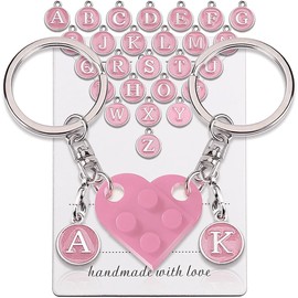 FENQURO Schlüsselanhänger Auto Frauen Schlüsselanhänger Armband Autoschlüsselanhänger mit QuasteWeihnachtsgeschenke für Frauen, Handgelen schlüsselkette für Damen（Rosa）