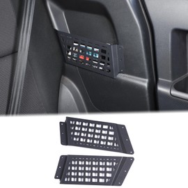 Aunginsy Rear Door Storage Pockets Box Compatible with Toyota FJ Cruiser 2007-2023 Aluminum Rear Door Side Storage Baffle Basket Bag Backseat Hanging Storage Box Trunk Organizer Expansion Accessories