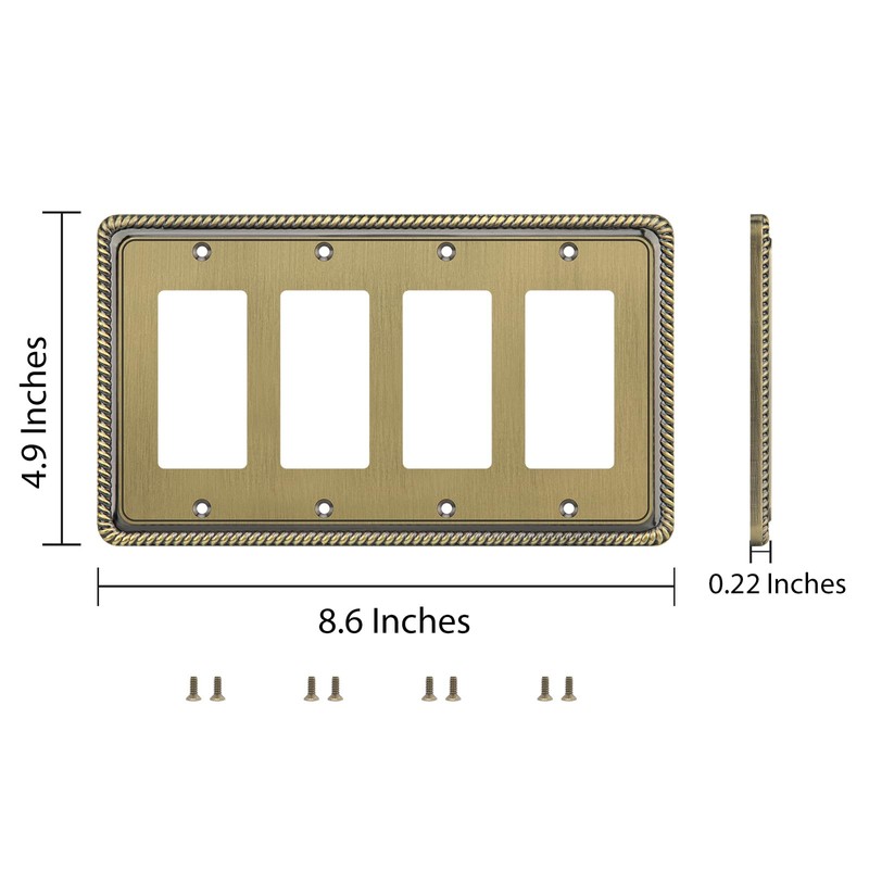 Henne Bery Rope Edge Decorative Wall Plate Switch Plate Outlet