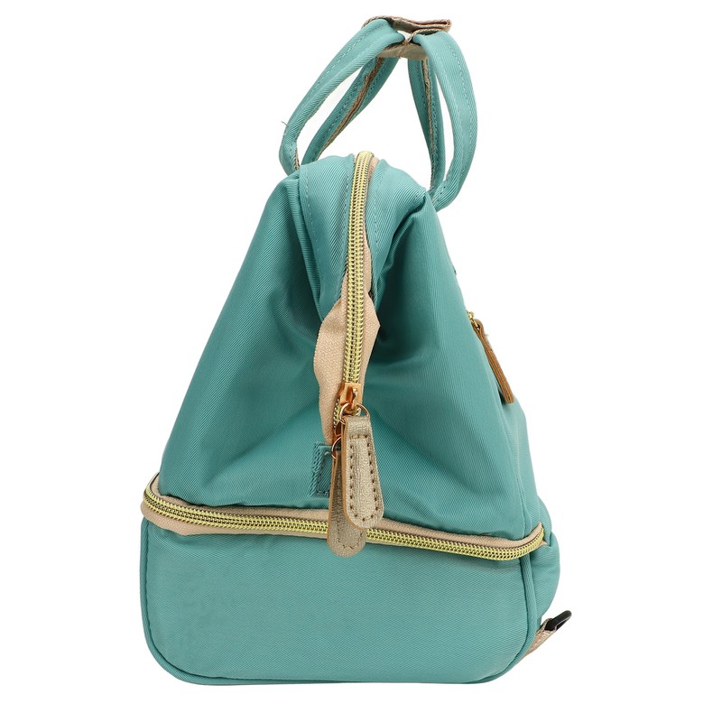 Double Layer Breastmilk Backpack Nylon and PEVA Smooth Zipper 11L