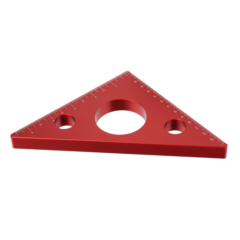 Aluminum Alloy Right Angle Ruler DIY Woodworking Triangle Ruler Measuring