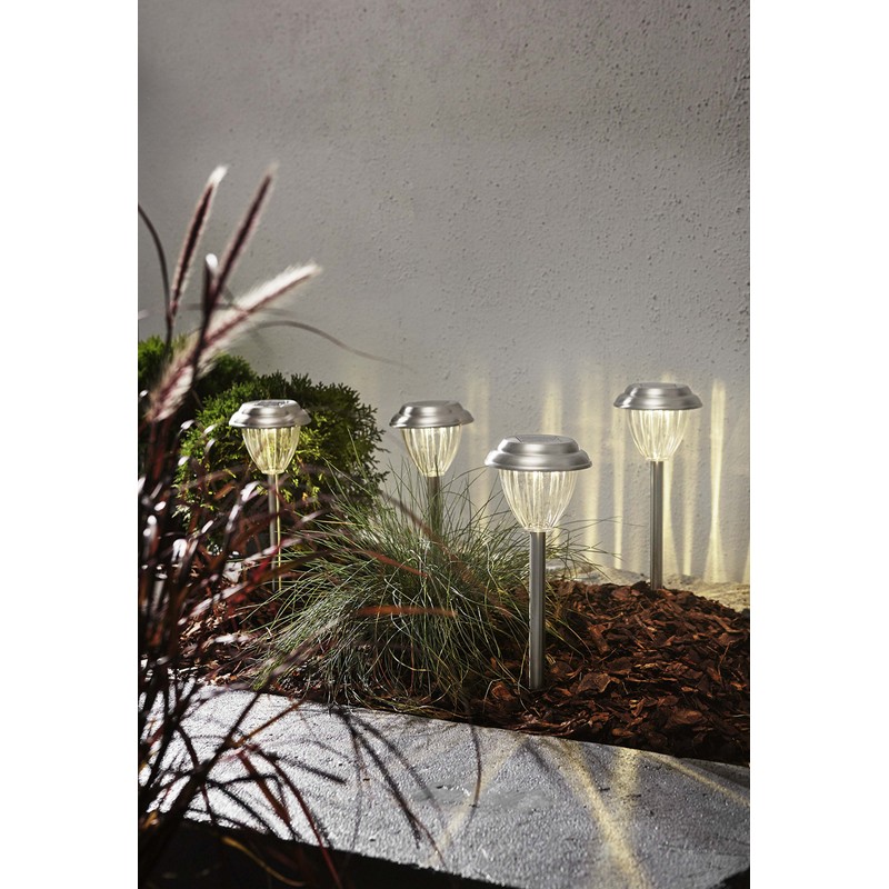 Best Season Solar Lighting, Palma, Silver, 12 x 28 x