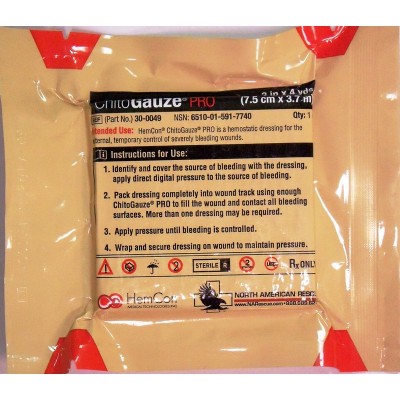 HemCon ChitoGauze Z-Folded 3" x 4yds