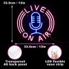 LISIGNVE Live On Air Neon Sign Led Neon Signs Wall