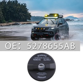 ECSiNG Lock Fuel Tank Cap Cover 5278655AB Compatible with RAM 1500 2500 3500 DURANGO STRATUS SEDAN STRATUS COUPE NEON PACIFICA ASPEN PT CRUISER COMMANDER GRAND CHEROKEE