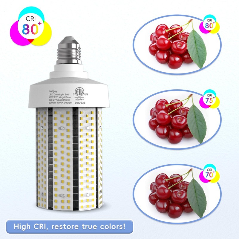 Led Corn Light Bulb-2 Pack 400W Equivalent Energy Saving, 4000K