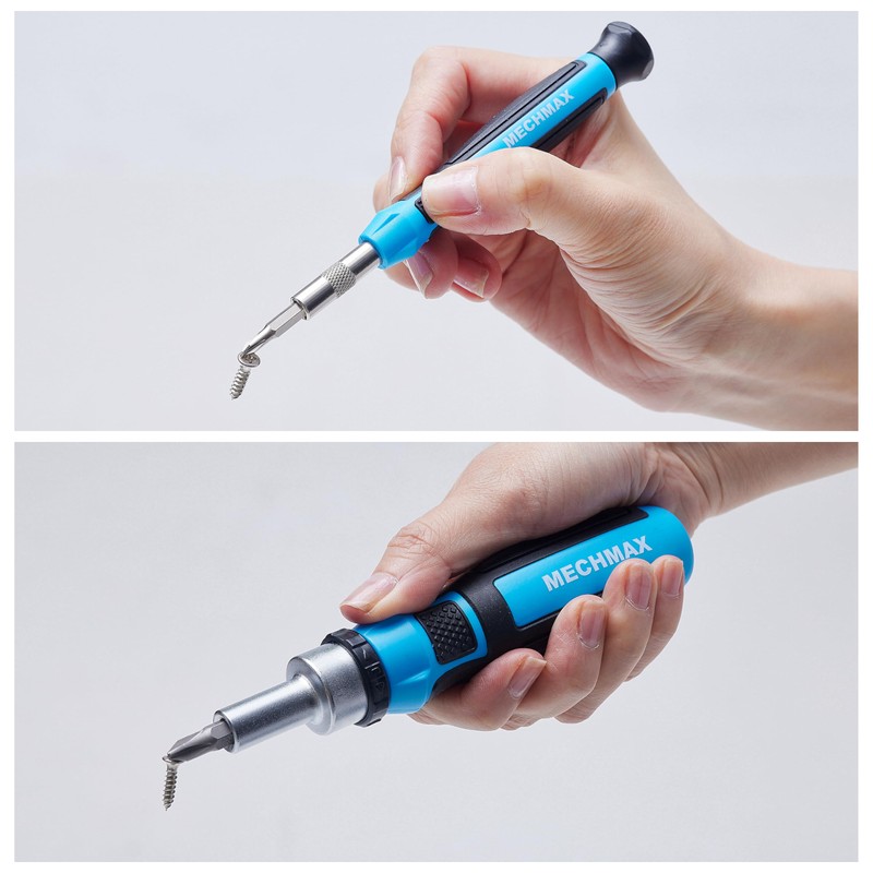 68-Piece MECHMAX Ratcheting Screwdriver Set - Magnetic Bit Driver Kit