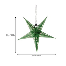 OSALADI 8 PCS Star Paper Lantern Hanging Star Lampshade Christmas Star Lampshade Hollow Out Paper Star Hanging Star Hanging Decorations For Christmas Party