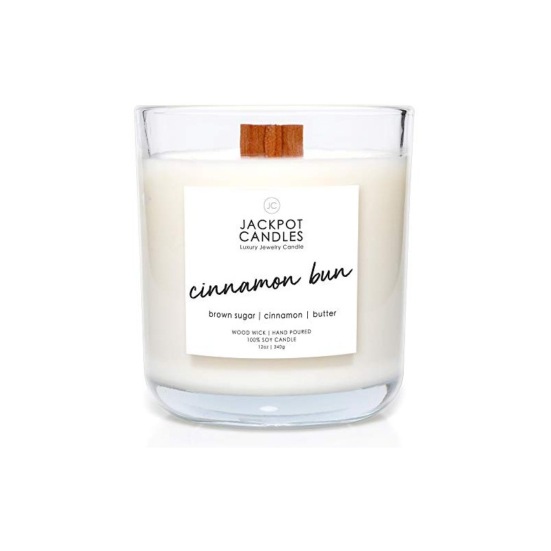 Cinnamon Bun Candle with Ring Inside (Surprise Jewelry Valued at