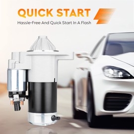 Starter Compatible with Jeep Cherokee L6 4.0L 4.0 1999-2001, Grand Cherokee 1999-2002, Wrangler 99-02, TJ 99-02 SMT0077 111349 56041012AB 56041012AC M0T91081 17749