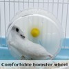 WishLotus Hamster Running Wheel, Silent Jogging Exercise Toy Hamster Cage