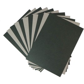 Black Cardboard No. 12 (Thickness Approx. 0.03 inches (0.78 mm); For A4 Size, For Mount, Cardboard, Cover, Cardboard [10 Sheets] 8.5 x 11.9 inches (215 x 302 mm)