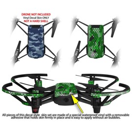 Skin Decal Wrap 2 Pack for DJI Ryze Tello Drone WraptorCamo Digital Camo Navy Drone NOT Included