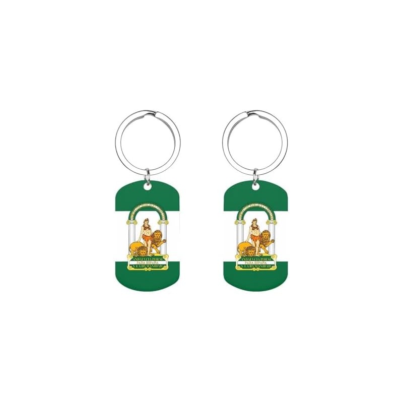 Llavero universal de metal con bandera de Andalucía, accesorios para