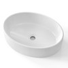 KES Bathroom Vessel Sink, White Oval Vessel Sink, Bathroom Sink