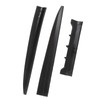 3PCs Car Rear Window Roof Spoiler Trunk Kit Tail Spoiler