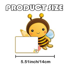 50pcs Bees Cutouts Summer Bee Bulletin Board Bee Classroom Name Tags Labels Bee Accents Greeting Nameplates Paper Cutouts for Teacher Student Back to School Party Supplies
