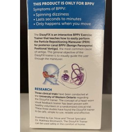Dizzy Fix Vertigo & BPPV Exercise Trainer For Home   Use DrugFree Safe & Natural