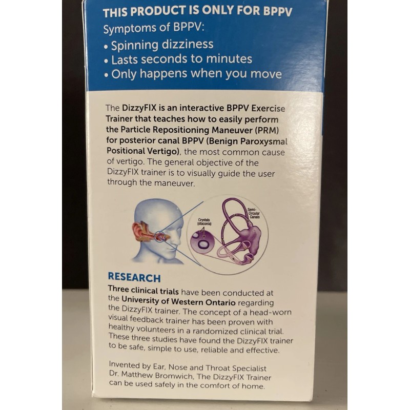 Dizzy Fix Vertigo & BPPV Exercise Trainer For Home Use