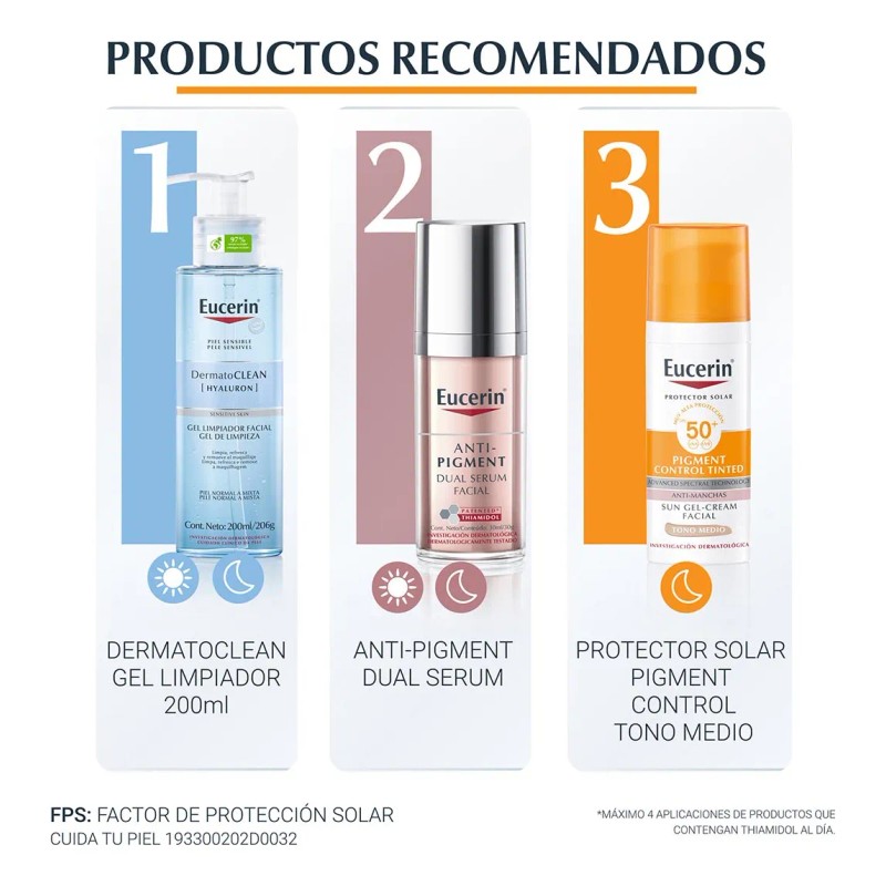 Protector Solar Antipigment Tono Medio Fps50 50ml Eucerin