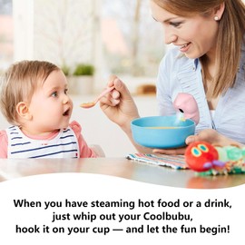 COOLBUBU Pretty Design Portable Fan - Small, Long Term Use, Chargeable for Baby Refreshments, Table Fan, Small Fan for Kids Refreshments, Maternity Aid (Pink)