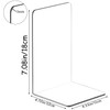 DARUITE Acrylic Bookend Transparent Bookend Acrylic Clear Book Holder for