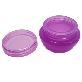 Beauticom 10G/10ML Frosted Container Jars with Inner Liner for Scrubs, Oils, Salves, Creams, Lotions, Makeup Cosmetics, Nail Accessories, Beauty Aids - BPA Free (6 Pieces, LIGHT Purple)