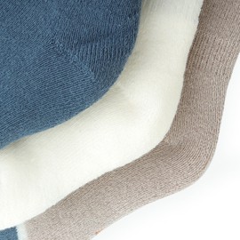 ANIMQUE 3 Paar Baby Winter Socken Dicke Mid-Calf Socken 1-3 Jahre Neugeborene Kleinkind Jungen Mädchen Baumwolle Warm Söckchen Weich Bequem mit Cartoon-Muster, Elefanten M