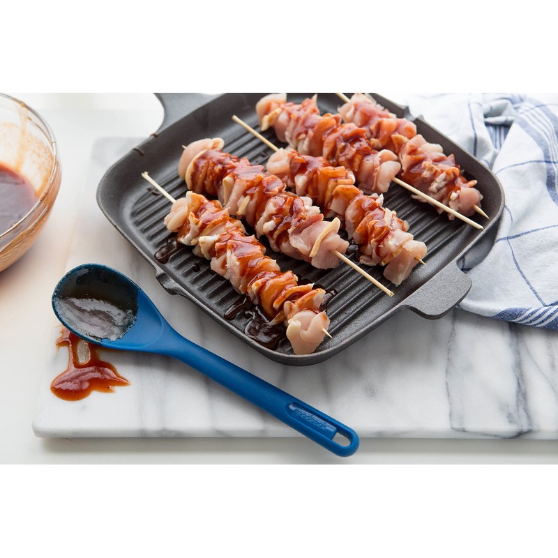 GoodCook Pre-Seasoned Cast Iron Grill Pan, 10.75 Inch, Black