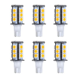 Makergroup T5 T10 Wedge Base LED Light Bulb High Brightness 12VAC/DC 3Watt 2700K-3000K Warm White Color for Outdoor Landscape Lighting Deck Stair Step Path Lights and RV Lights Pack of 6